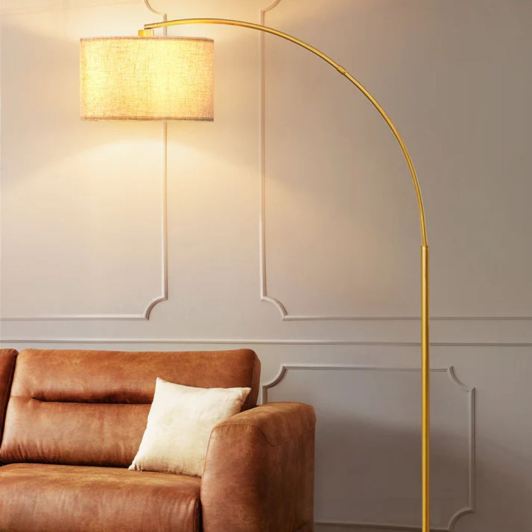 75.6" Gold Arc Floor Lamp-HLFL04X