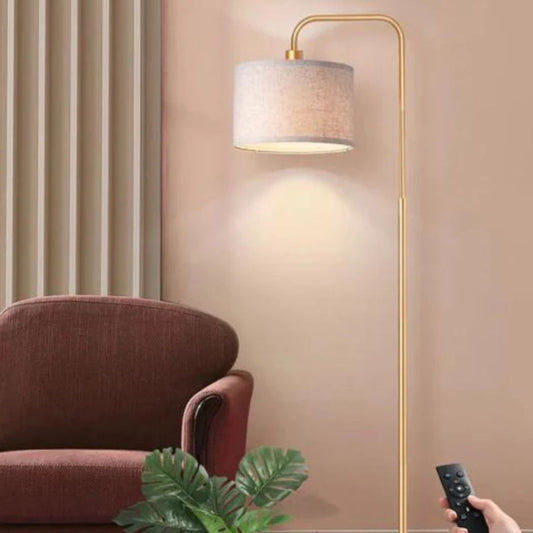 5CCT Modern Arc Floor Lamps for Living Room with Remote, Gold