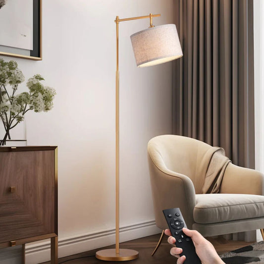 Dimmable Gold Floor Lamp with Remote Control-HFLG54A