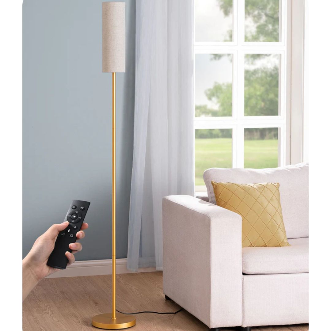 65" 2700K-6000K Gold LED Corner Floor Lamp-HFLEC1A