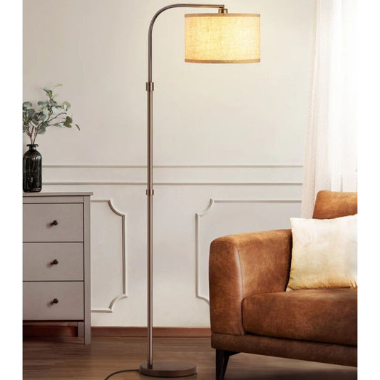 62" Bronze Arched Floor Lamp-HOFL04G