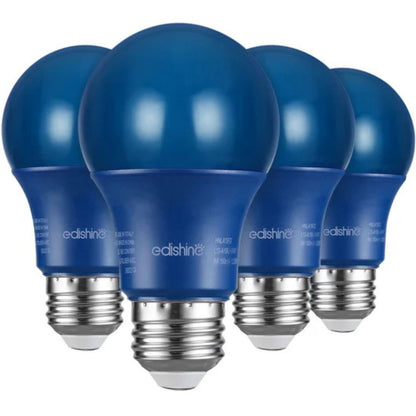 Non-Dimmable 9W A19 Blue Light Bulb (4 Pack)-HNLA19G