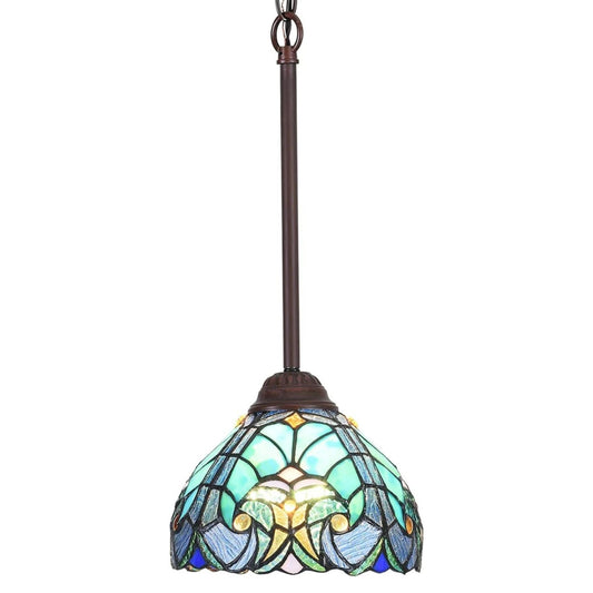 Tiffany Pendant Light Fixtures Hanging Lamp Stained Glass Light Decor for Dining Living Room Kitchen Island Study Hallway My Store