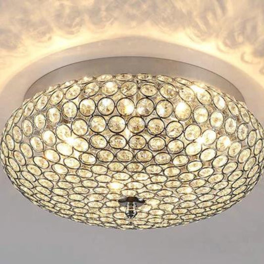 Flush Mount Crystal Ceiling Light Fixture, Crystal Lights for Bedroom, Bedroom Light Fixture Crystal, Small Bedroom Ceiling Light, Ceiling Chandelier Light Fixture, Crystal Light for Hallway Ceiling My Store