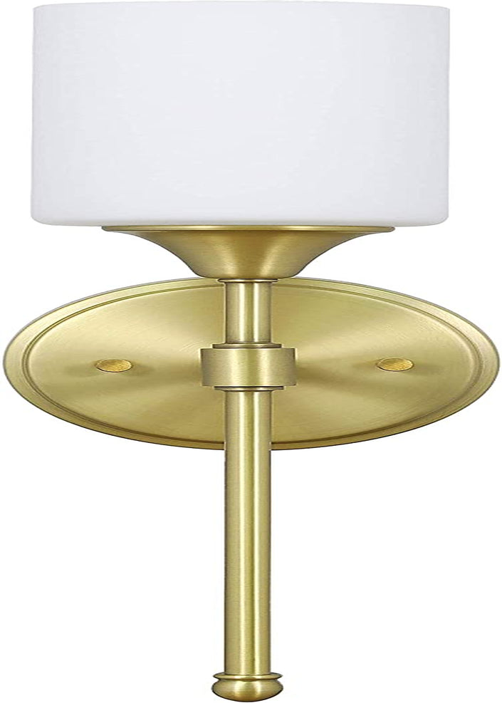 Modern Bathroom Vanity Light with Clear Glass Shades in Satin Brass Finish - Stylish Lighting Fixture for Bath My Store