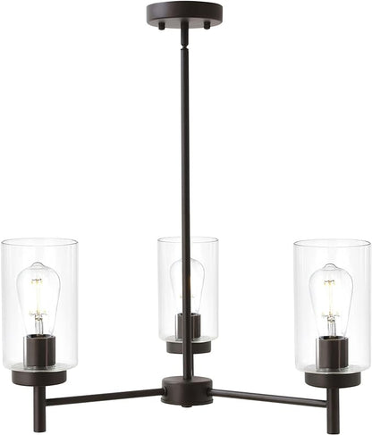 4-Light Chandelier, Matte Black theluminousdecor