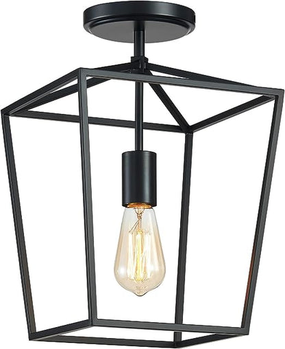 4-Bulb Iron Cage Chandelier theluminousdecor