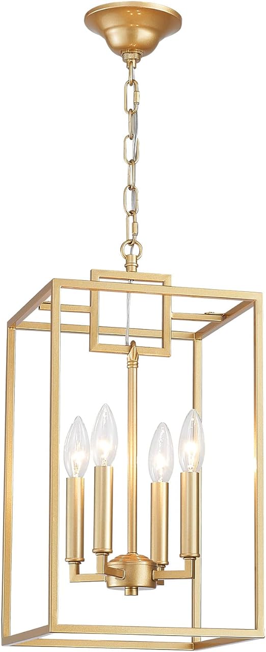 4-Bulb Iron Cage Chandelier theluminousdecor