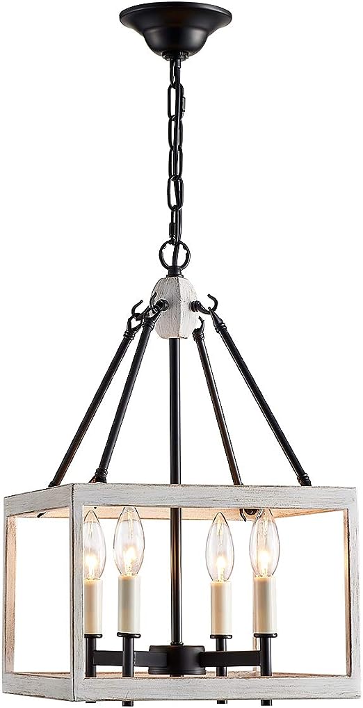 4-Bulb Iron Cage Chandelier theluminousdecor