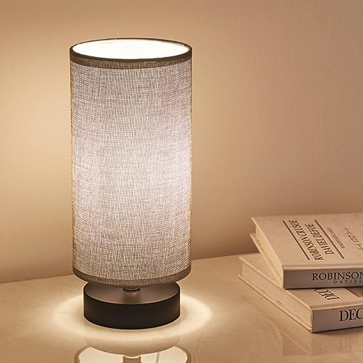 Cylinder Base Nightstand Table Lamp theluminousdecor