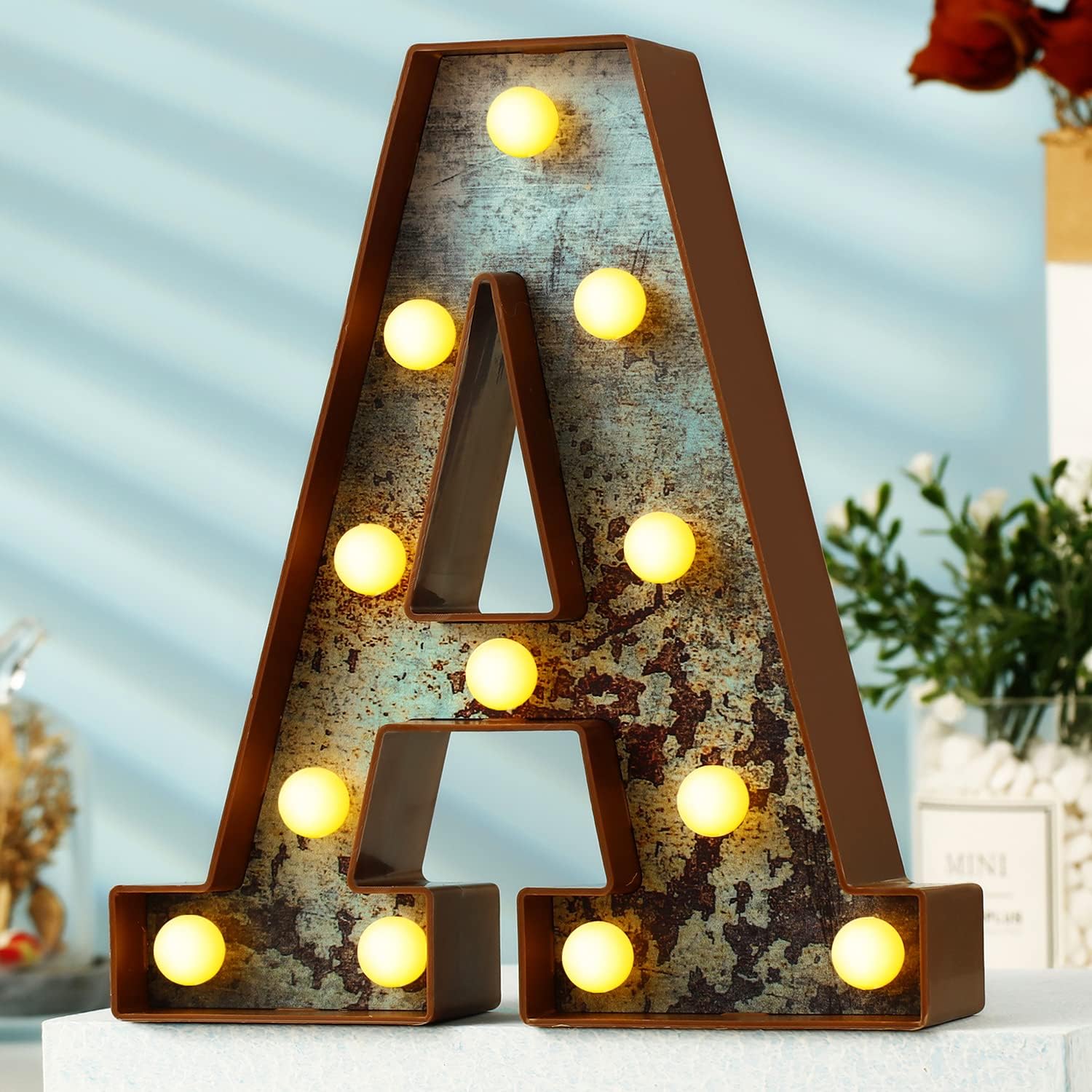 LED Marquee Rusty Letter Light theluminousdecor