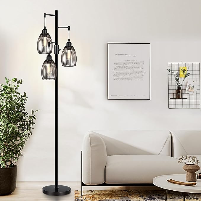 Floor Lamp with LED Edison Bulbs theluminousdecor