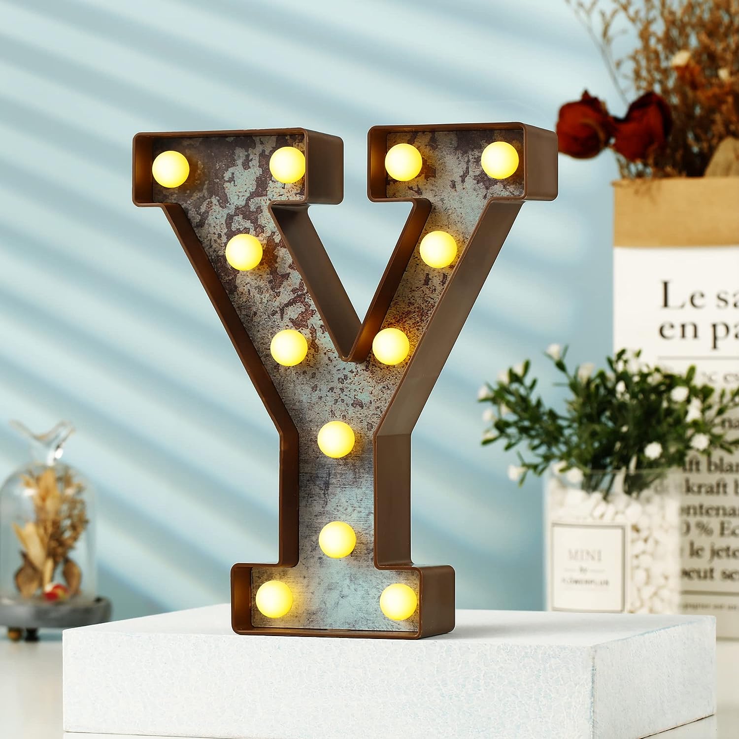 LED Marquee Rusty Letter Light theluminousdecor