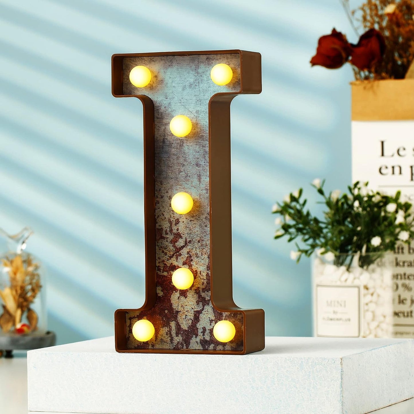 LED Marquee Rusty Letter Light theluminousdecor