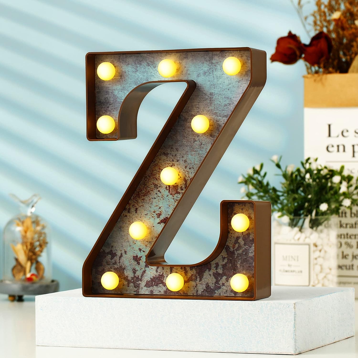 LED Marquee Rusty Letter Light theluminousdecor