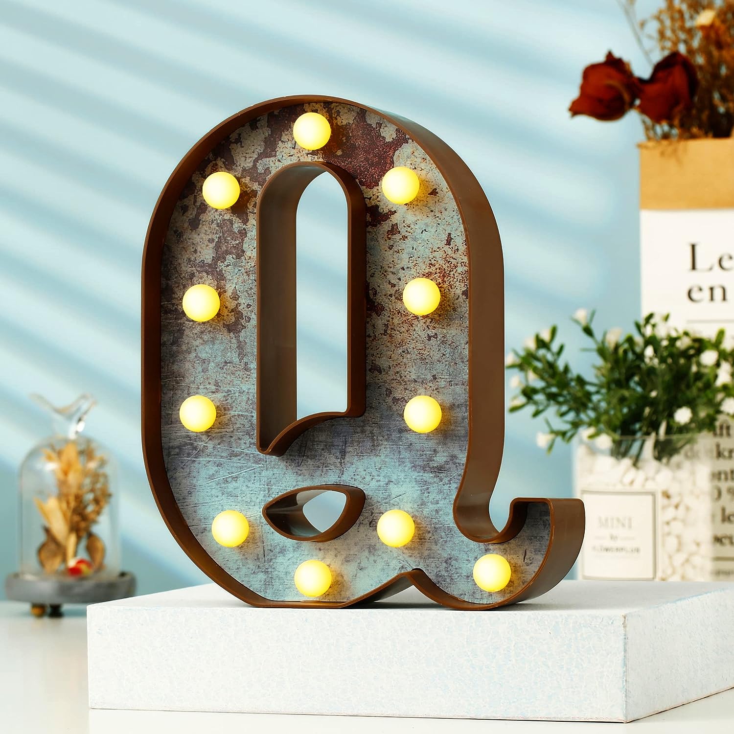 LED Marquee Rusty Letter Light theluminousdecor