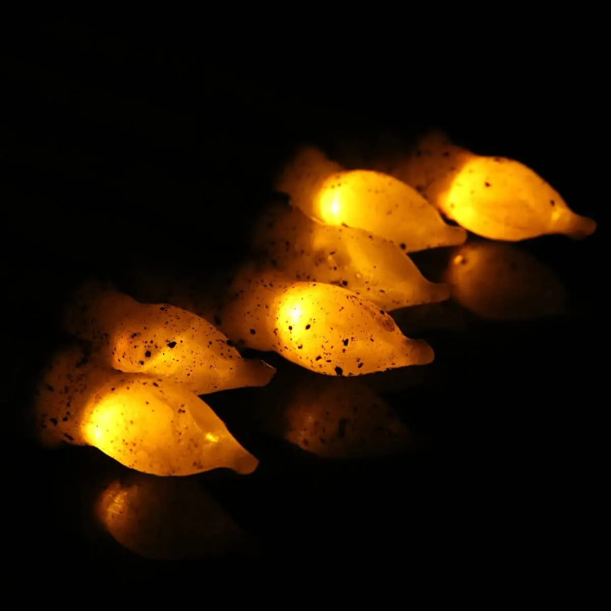 Set of 6 Vintage LED Taper Candles Lights Battery Operated Brightly Realistic Yellow Flicker Wax Flameless Candles for Wedding Centerpieces,Window, Chandelier, Christmas(Brown Body)