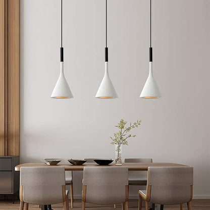 Sleek White Pendant Light Fixture for Kitchen Island - Modern Ceiling Lighting