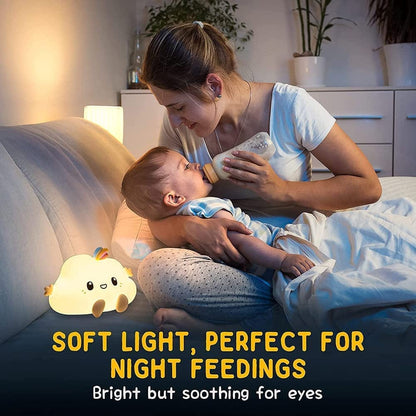 Baby Night Light Cloud Light,Cute Kids Night Lights for Bedroom Decor,Usb Rechargeable Colorful Night Light for Kids Room,Kawaii Silicone LED Cloud Lights for Bedroom,Cute Lamp Baby Girl Gifts