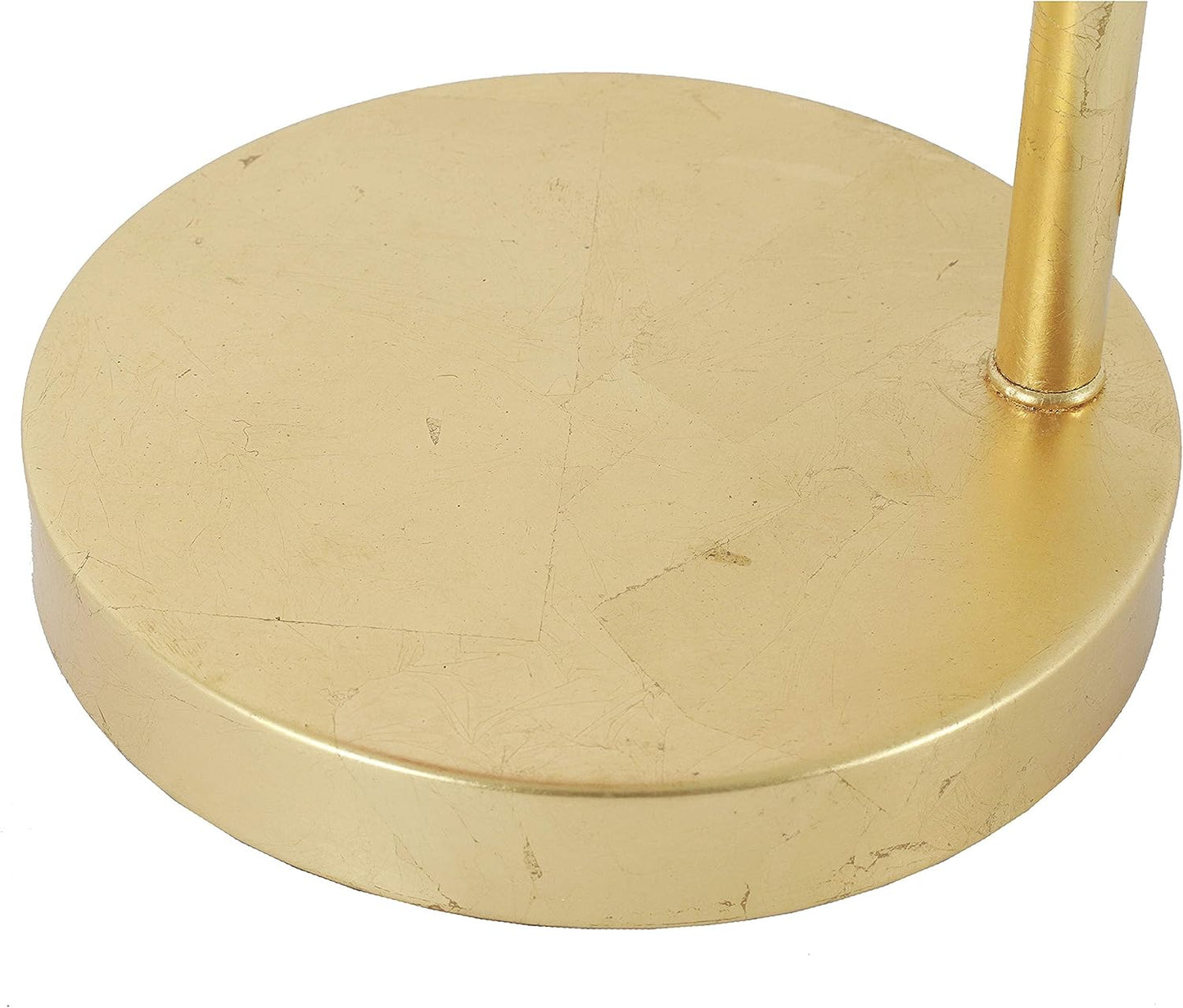 Decor Therapy Framboise Fringe Shade Table Lamp, Gold Leaf